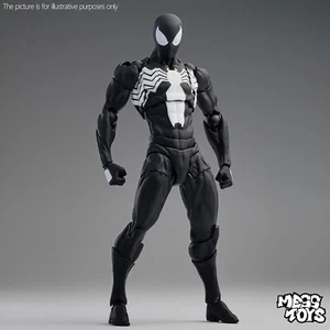 Pre-sale Mess Toys Symbiote Parker Venom Black Spider-man Action Figure Boxed - Picture 1 of 9