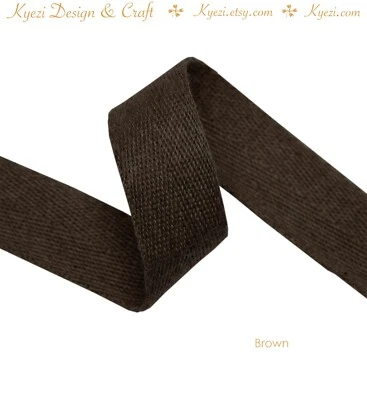 Cinta de tejido de algodón de espiga súper suave de 16 mm, bordes de recorte confección hágalo usted mismo Foto 1 de 4