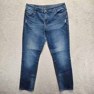 Pantalones de mezclilla Kut From The Kloth para mujer talla 34 azul pierna recta - Imagen 1 de 11