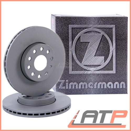 ZIMMERMANN BRAKE DISC SET FRONT VENTED Ø280 FOR VW JETTA MK 3 1K 05-10 4 10-