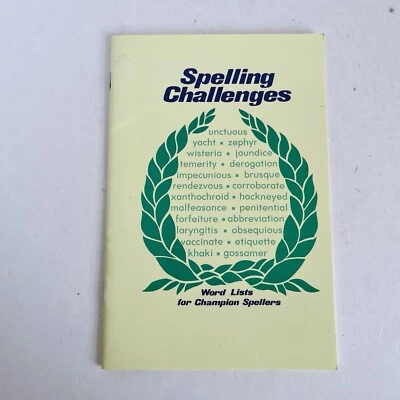 Abeka Spelling Challenges Word Lists for Champion Spellers 1995 edition - Image 1 of 4