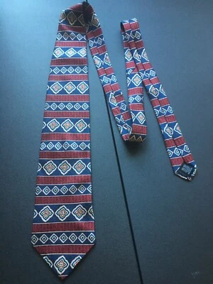 Corbata de cuello Parisina Signature 100 % seda hecha en EE. UU. 58 1/2” X 4” J025 Foto 1 de 4