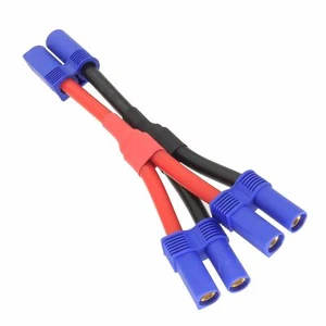 Parallel Wire EC5 1 Male to 2 Female Y cable 10AWG 5CM+5CM Adapter - Picture 1 of 2