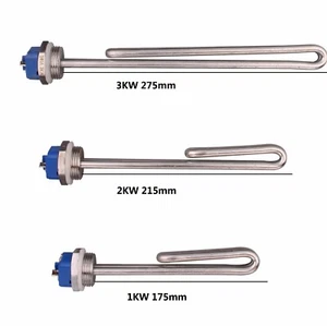 240V Heating Element for Water 1KW/2KW/3KW Tubular Electric Heater 1" BSP Thread - Picture 1 of 25