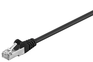 Kabel sieciowy CAT 5e SF/UTP; CAT 5-0100 SF/UTP CZARNY 1m SB - Zdjęcie 1 z 1
