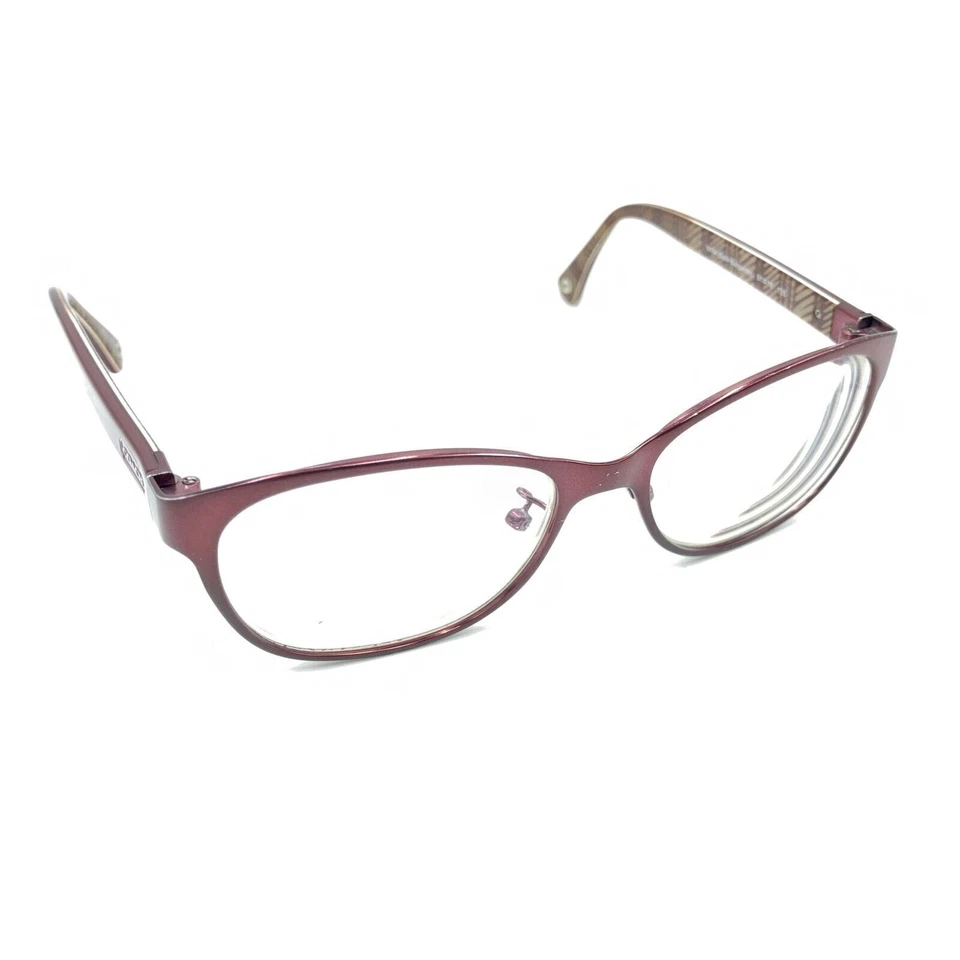 Monturas de gafas Coach Ashlyn HC 5039 9134 rojo borgoña satinado 51-16 135 para mujer Foto 1 de 4