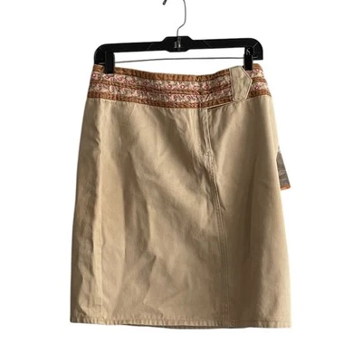 Falda Jean RUFF HEWN Talla 8 Denim Lápiz Cottagecore Boho Terciopelo Floral Nueva con Etiquetas Foto 1 de 4