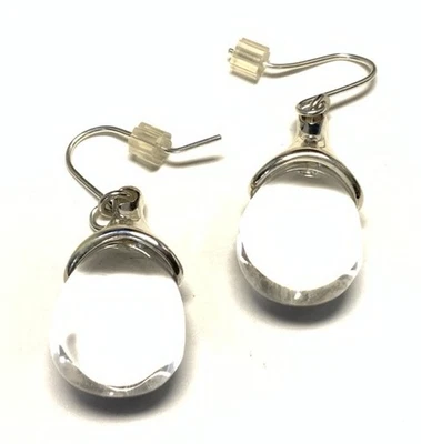 Robert Lee Morris Studios Sterling Silver 925 Quartz Dangle Drop Earrings LB54 - Image 1 of 4