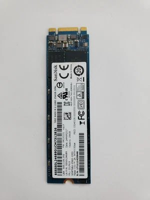 SanDisk 256GB M.2 2280 SATA III SSD – NGFF, Part# 00UP619 – Open Box, Brand New - Image 1 of 2