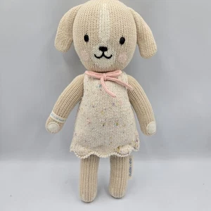 MIA THE DOG 13 Inch Plush Cuddle And + Kind Knit Doll - Hand Made in Peru - Photo 1/6
