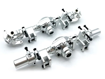 HRP Racers Edge Silver Aluminum Axle Housing Set Front And Rear For Cen F450 - Image 1 of 4