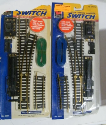 Set of 2 Life Like Electric Remote Control HO Train Switch New 8604 & 8605 - Image 1 of 3