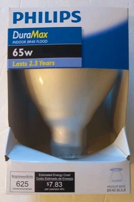 Philips 50W=65W BR40 EcoVantage Reflector Flood Duramax Light Bulb - Image 1 of 4