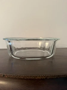 Vintage Pyrex Klar Elegance Glas Oval Kasserolle Backform 804B Corning NY USA A2 - Bild 1 von 4