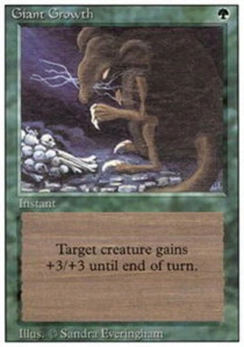 4x Giant Growth ~ Heavily Played 3rd Edition Revised MTG Magic x4 4 UltimateMTG  - Image 1 of 1