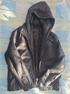 Lederjacke Mir Strickkapuze Gr. L - Bild 1 von 5