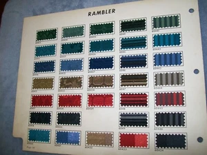 1966 AMC Rambler Marlin Ambassador Classic car auto upholstery samples set - Picture 1 of 3
