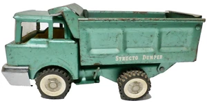 VINTAGE STRUCTO PRESSED STEEL GREEN DUMPER DUMP TRUCK MADE IN USA CIRCA 1960s - Picture 1 of 12