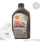 Car Engine Oil Service Kit / Pack 7 LITRES Shell Helix Ultra Racing 10w60 7L