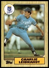Charlie Leibrandt Kansas City Royals 1987 Topps Tiffany #223