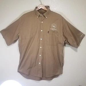 Browning Shooting Shirt Lonesome Ridge Ranch Eden Texas Mens XL Short Sleeve TX - Picture 1 of 16