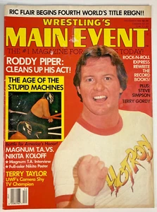 WRESTLING'S MAIN EVENT 12/86 Andre The Giant RODDY PIPER Ric Flair TERRY TAYLOR - Imagen 1 de 8