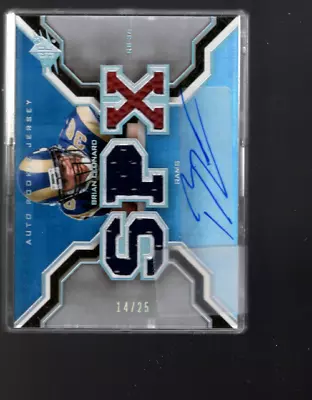 A8818-2007 SPx Gold Holofoil Rookies #195 Brian Leonard JSY/AU /25 - NM-MT - Image 1 of 2