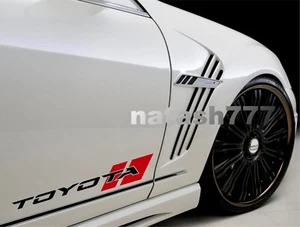 Par de 2 calcomanías de vinilo para automóvil Toyota Sport Racing Performance emblema logotipo - Imagen 1 de 8