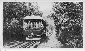 5A864 1910s 2nd GENERATION PHOTO IMAGE MT TOM RR MA ROWLAND THOMAS CAR - Picture 1 of 1