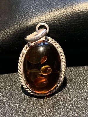 Lote de 10 hallazgos ámbar imitación colgantes focales suministros para hacer joyas nuevos Foto 1 de 4