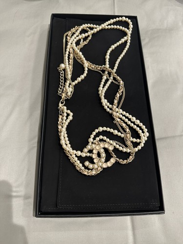 Collana Chanel Autentica Con Scatola Originale Perle Acquistata Per £2200