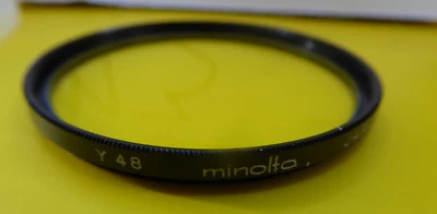Vintage Minolta 55mm Fit,  Y48 Yellow Filter F55NA GENUINE - Image 1 of 3