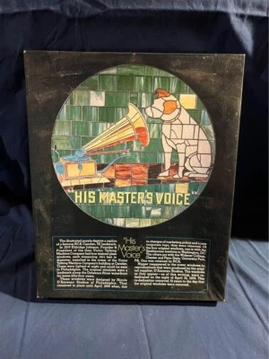 His Masters Voice RCA Nipper Dog Stained Glass Jigsaw Puzzle  - Image 1 of 4