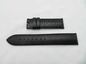 Chopard schwarzes Armband Leder oben/Kautschuk unten echt 21 mm x 20 mm H3400-0032 - Bild 1 von 6