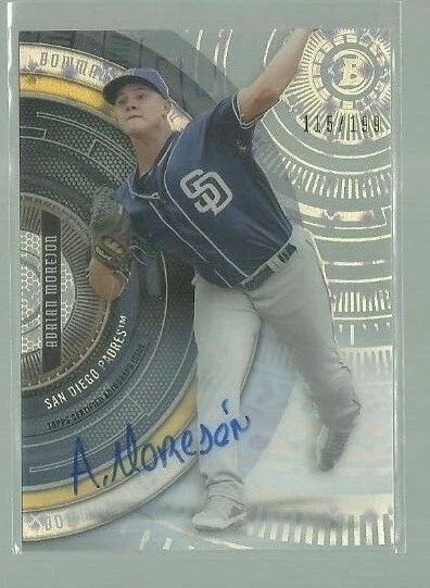 2017 Bowman High Tek Autographs Tidal Diffractors #BHTAM Adrian Morejon (r 82207 - Image 1 of 1