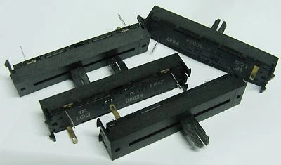 4 x 1K log slider pot 60mm Egen 501-00024 volume control  potentiometer 1k0 102 - Image 1 of 3