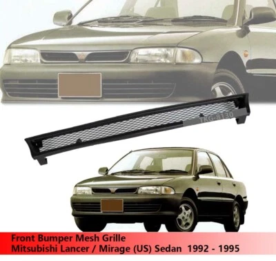 Parrilla de malla delantera para Mitsubishi Lancer / Mirage (Estados Unidos) sedán 1992-1995 Foto 1 de 3