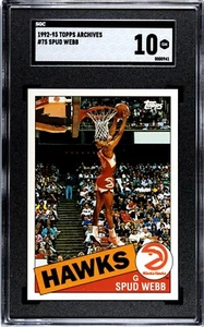 1992 Topps Archives #75 Spud Webb SGC 10 GEM MINT - Picture 1 of 2