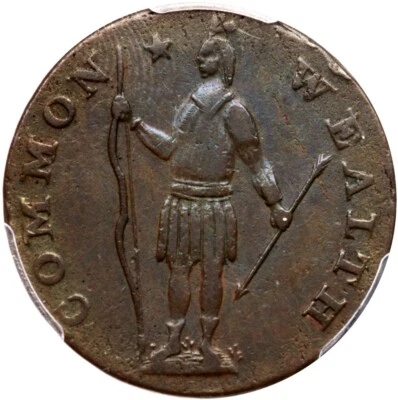 1788 R 2-B R-4- PCGS XF 40 Massachusetts Cent Colonial Copper Coin 1c - Image 1 of 3