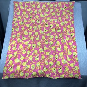 Vintage 2 in 1 Travel Pillow Fold Out Blanket Tweety Bird. Looney Tunes Rare 90s - Picture 1 of 11