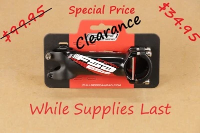 NOS FSA Energy 1-1/8 Threadless Bicycle Stem 100mm /±6º 31.8 Bars Titanium Bolts - Image 1 of 4