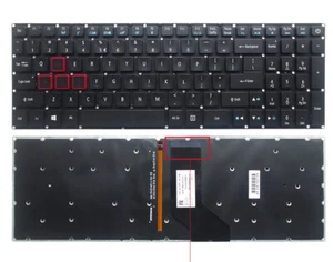 Nuevo para Acer PH315-51 PH317-51 PH315-51-78NP PH317-52 G3-572 EE. UU. Teclado retroiluminado - Imagen 1 de 4