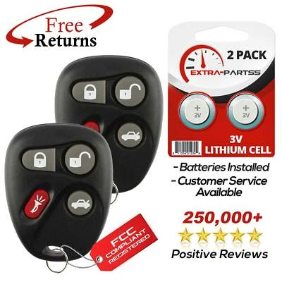 2 For 2000 2001 2002 2003 2004 Saturn L-Series Keyless Entry Key Remote Fob - Image 1 of 4