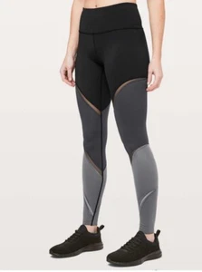 Apretado Lululemon Colour Me Ombre *28" Negro/Obsidiana/Titanio - Imagen 1 de 9