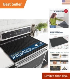 Extra dicke Silikon Herdplatte Abdeckung 28x20 | Flecken- & Kratzfest Schwarz Matte - Bild 1 von 11