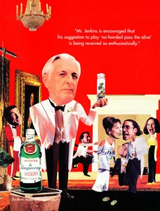 TANQUERAY GIN AD #27 RARE 1996 OUT OF PRINT VINTAGE MR. JENKINS - Picture 1 of 2