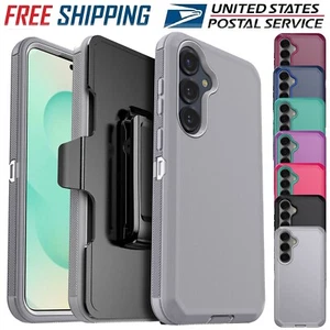 For Samsung Galaxy S25 Ultra/S25+ 5G Hybrid Hard Case Heavy Duty Cover Belt Clip - Picture 1 of 55