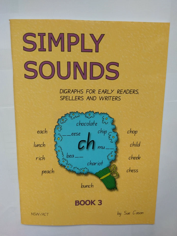 Simply Sounds by Sue Cason. Digraphs for early readers, spellers and writers.   - image 1 of 1