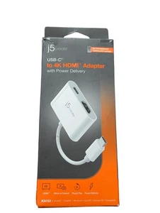 Z1O j5create USB-C to 4K HDMI with Power Delivery Adapter - White - Picture 1 of 5