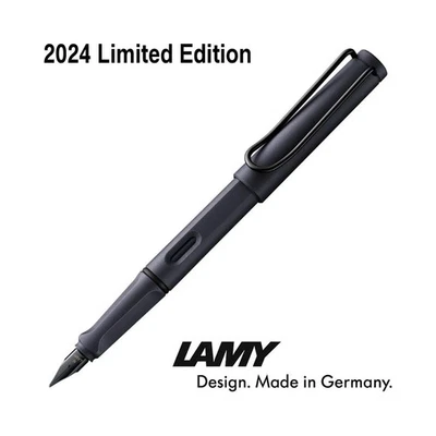 LAMY Safari Fountain Pen, Limited Edition Fall 2024 Model, Steel Black (Imported - Image 1 of 4